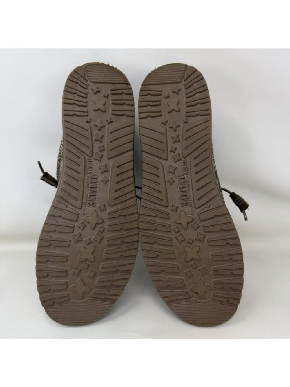 Hey Dude Wally Stretch Aztec Comfort Shoes Loafers Brown Men's Size 9 - Picture 6 of 7